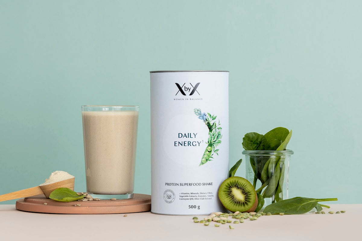 xbyx daily energy protein superfood shake menopause supplement powder midlife women